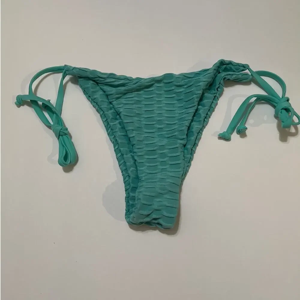 ZAFUL Cutout Bikini Set with Adjustable Straps Honeycomb Green NWT Size 4 - Picture 9 of 12